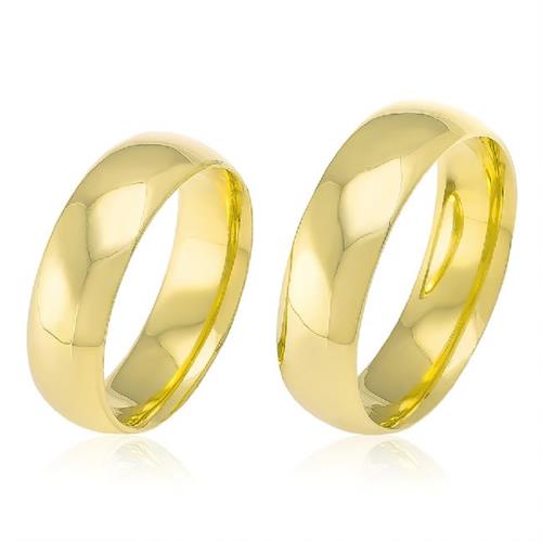 Par de Alianças em Ouro Amarelo Par de Alianças em Ouro Amarelo