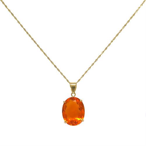 Pingente Citrino de 9 Cts¸ em Ouro Amarelo Pingente Citrino de 9 Cts¸ em Ouro Amarelo