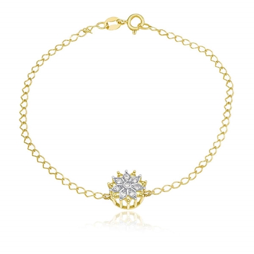 Pulseira em ouro 18k Bracelete Flecha com Diamante pu03852 - Joiasgold  Mobile