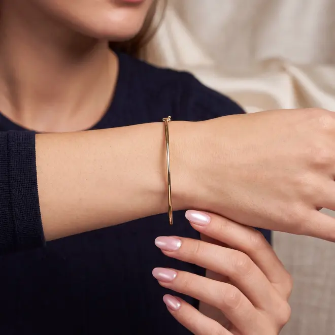 Bracelete de Ouro Algema Oval