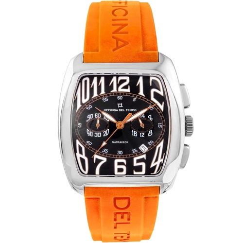 Relogio Officina Del Tempo Marrakech Fundo Preto