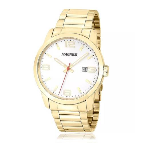 Relógio MAGNUM masculino analógico dourado MA33086H