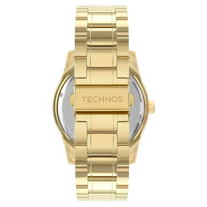 Relógio Technos Masculino Dourado Analógico Calendário 2115MQLS/4A