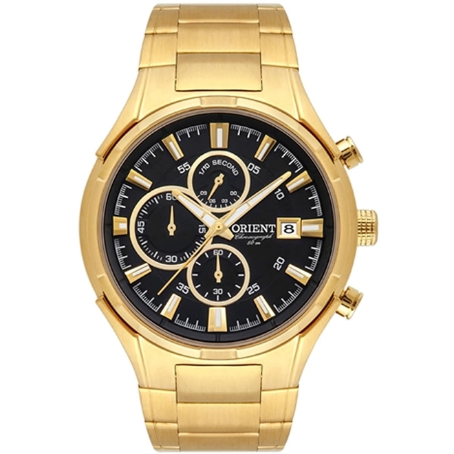 orient chronograph dourado