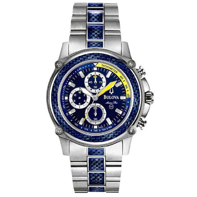 relogio bulova marine star azul