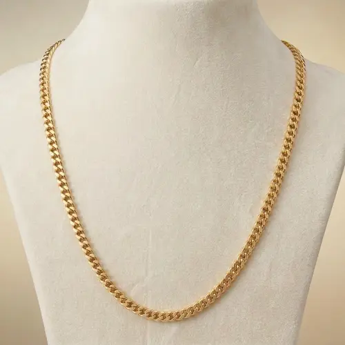 Corrente de Ouro com Elos Grumet com 60 cm