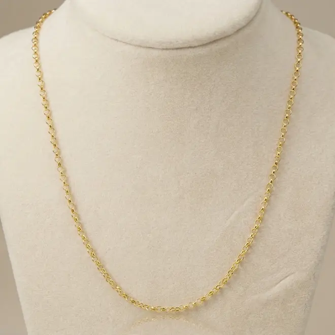 Corrente de Ouro com Elos Portugueses e 45 cm