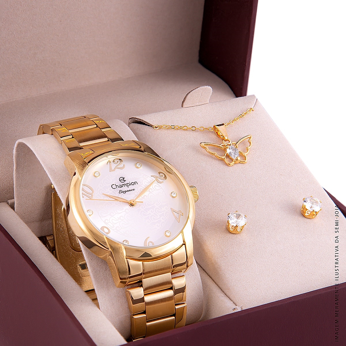 Relógio Feminino Champion Elegance CN26224W