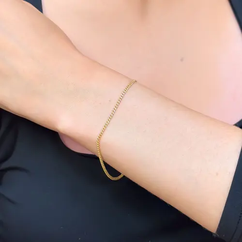 Pulseira Elos Grumet de Ouro Amarelo