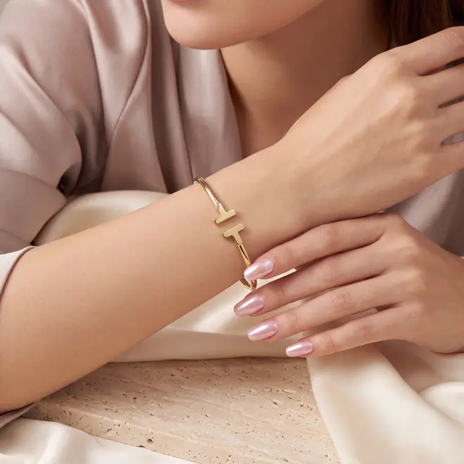 Bracelete Trabalhado de Ouro Amarelo
