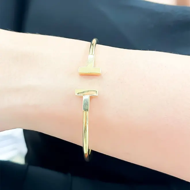 Bracelete Trabalhado de Ouro Amarelo