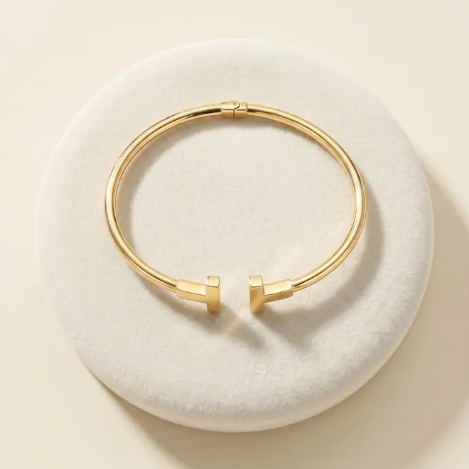 Bracelete Trabalhado de Ouro Amarelo