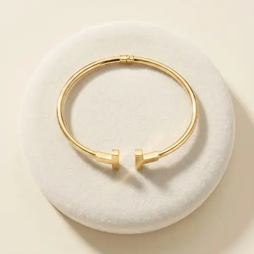 Bracelete Trabalhado de Ouro Amarelo