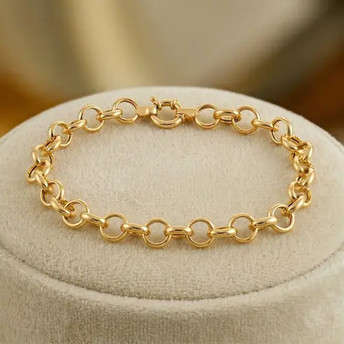 Pulseira de Ouro Amarelo com Elos Portugueses