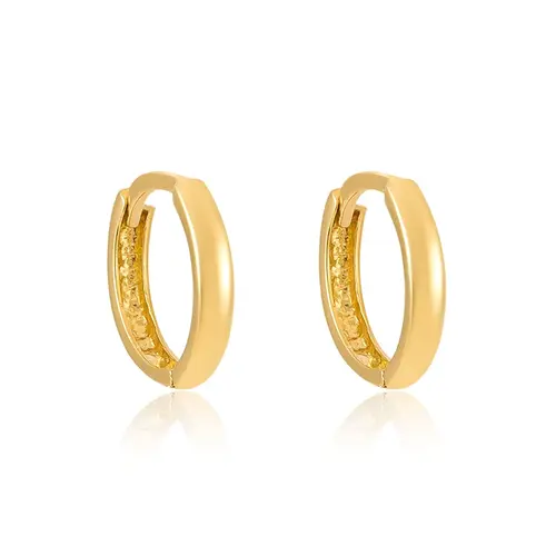 Par de Brincos Argola de Ouro Amarelo