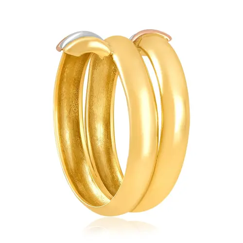Anel Trabalhado em Ouro 3 Cores