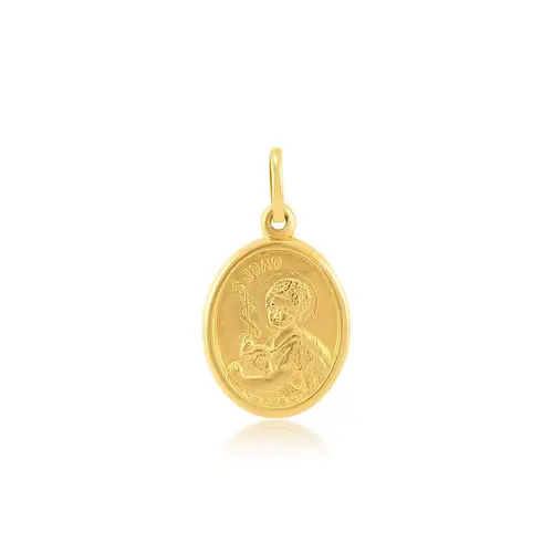 Pingente São João de Ouro Amarelo