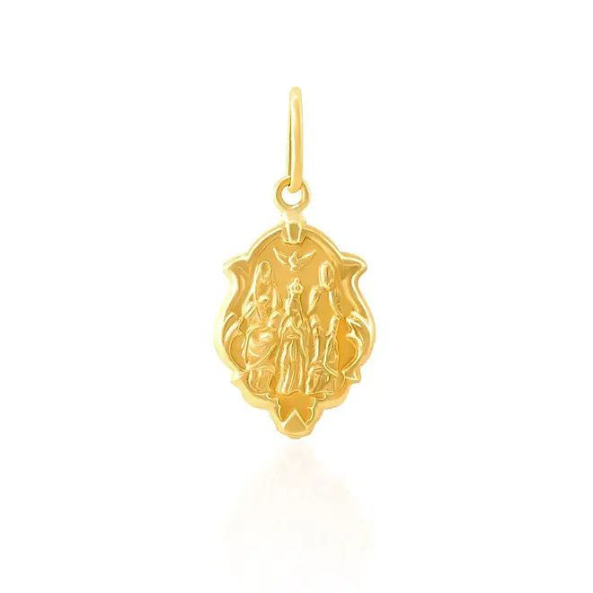 Pingente Divino Pai Eterno de Ouro Amarelo