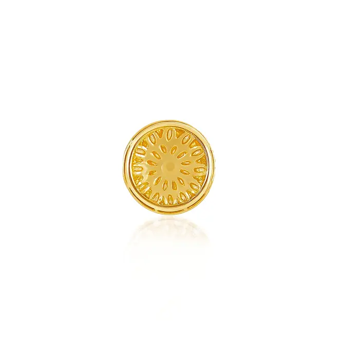 Pingente Trabalhado de Ouro Amarelo com Cristais