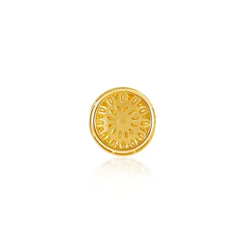 Pingente Trabalhado de Ouro Amarelo com Cristais