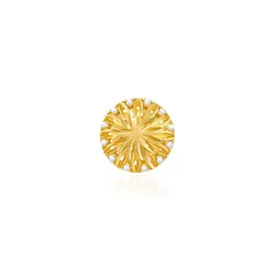 Pingente Trabalhado de Ouro Amarelo com Cristais