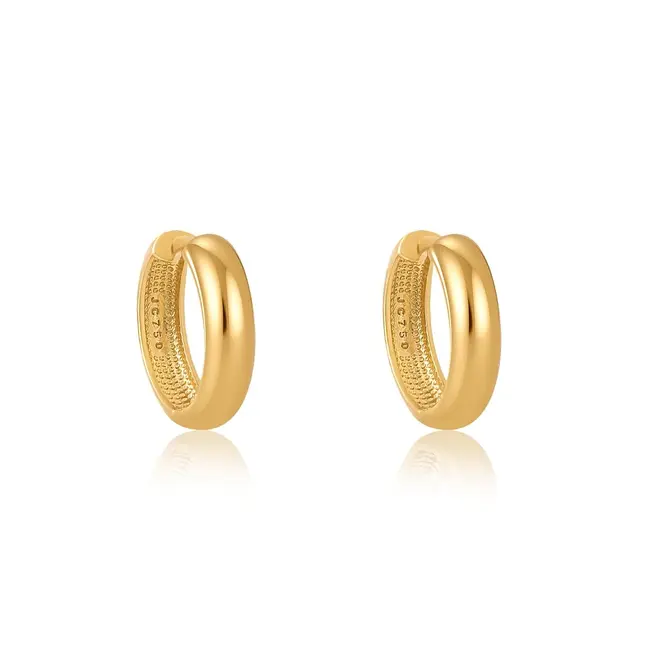 Par de Brincos Argola de Ouro Amarelo
