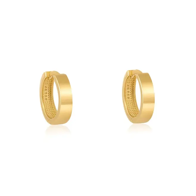 Par de Brincos Argola de Ouro Amarelo