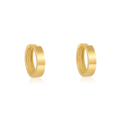 Par de Brincos Argola de Ouro Amarelo