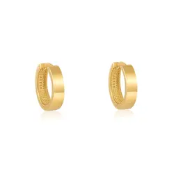 Par de Brincos Argola de Ouro Amarelo