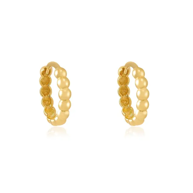Par de Brincos Argola de Ouro Amarelo