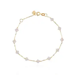 Pulseira Elos Cartier de Ouro Amarelo com Cristais Boreais