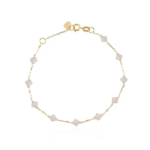 Pulseira Elos Cartier de Ouro Amarelo com Cristais