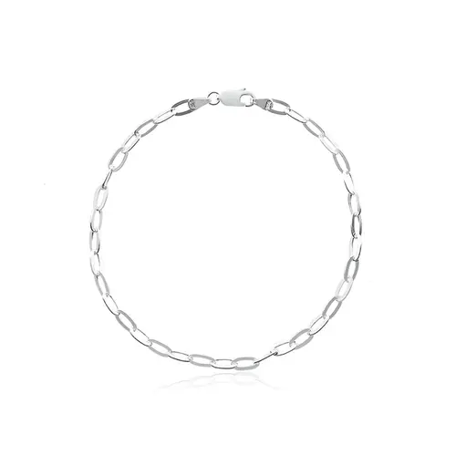 Pulseira Malha Cadeado de Prata