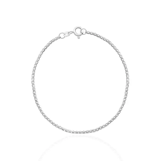 Pulseira Malha Veneziana de Prata