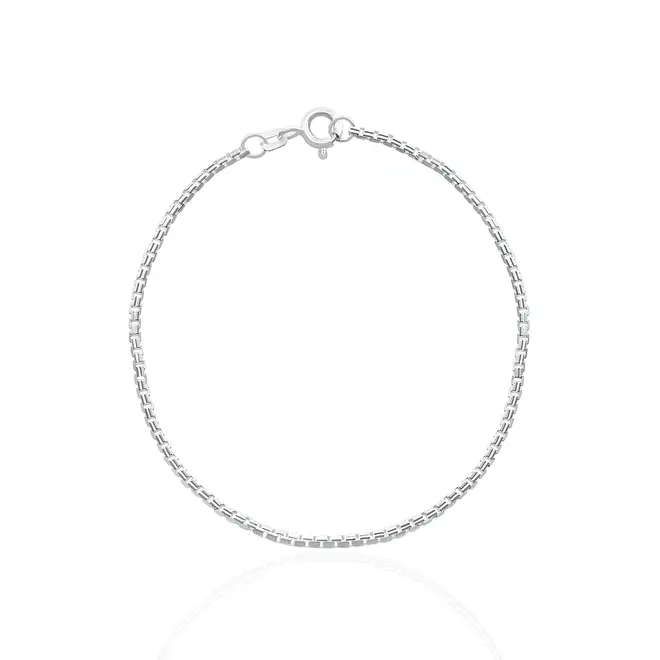 Pulseira Malha Veneziana de Prata