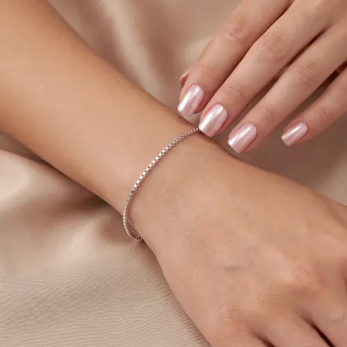 Pulseira Malha Veneziana de Prata