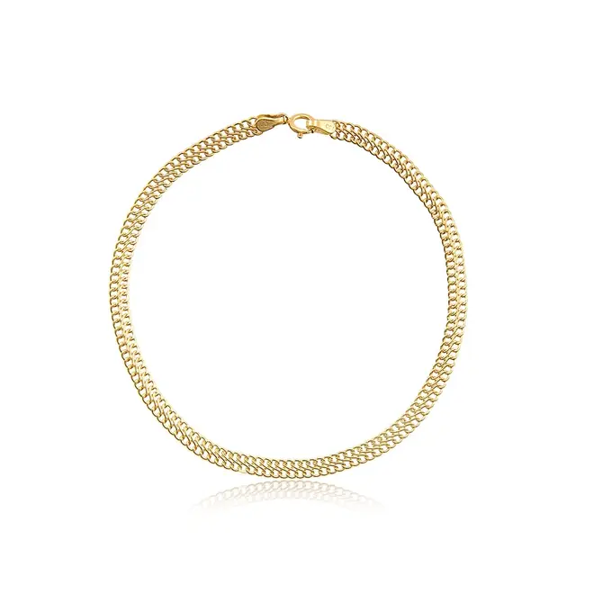 Pulseira Elos Infinito de Ouro Amarelo