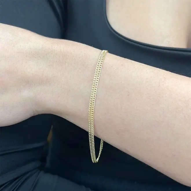 Pulseira Elos Infinito de Ouro Amarelo