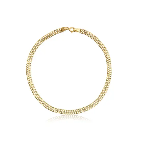 Pulseira Elos Infinito de Ouro Amarelo