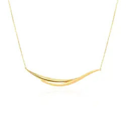 Gargantilha Ondas de Ouro Amarelo