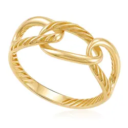 Anel Grumet de Ouro Amarelo
