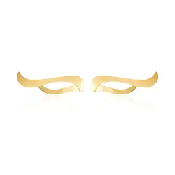 Par de Brincos Trabalhados de Ouro Amarelo