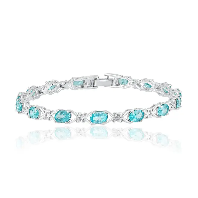 Pulseira Gotas de Prata com Apatitas