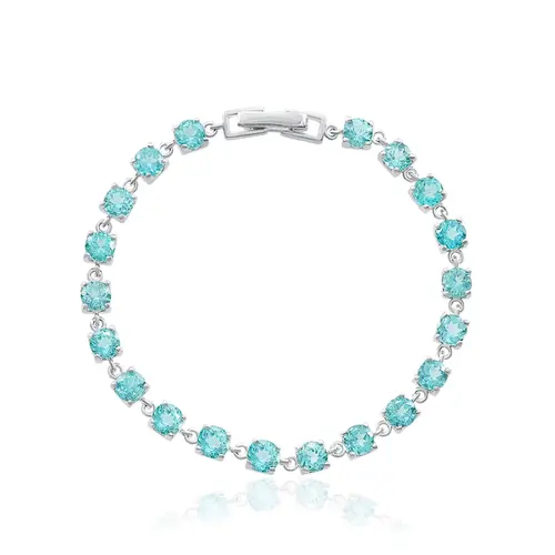 Pulseira Gotas de Prata com Apatitas