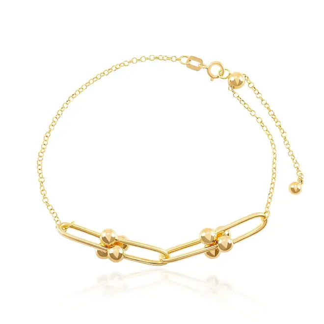 Pulseira Estilo Tiffany de Ouro Amarelo