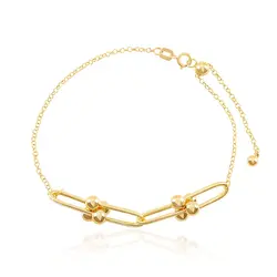Pulseira Estilo Tiffany de Ouro Amarelo
