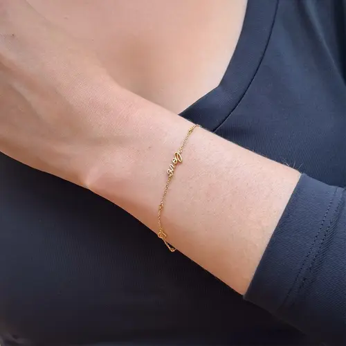 Pulseira Love de Ouro Amarelo com Diamantes