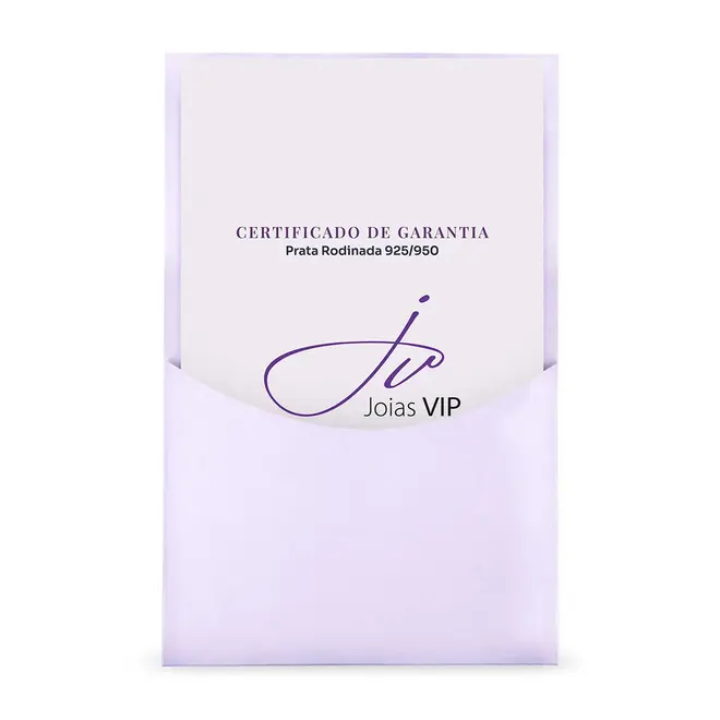Pingente de Prata com Corrente, Diamantes de Laboratório e Rubi de 1,7 Cts.