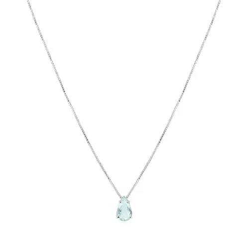 Pingente com Turmalina Gota de 60 pts, em Ouro Branco