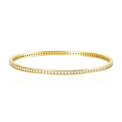Bracelete de Ouro Amarelo com Diamantes totalizando 2,30 Cts
